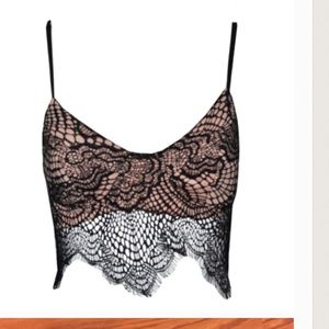 Green floral bralette size M